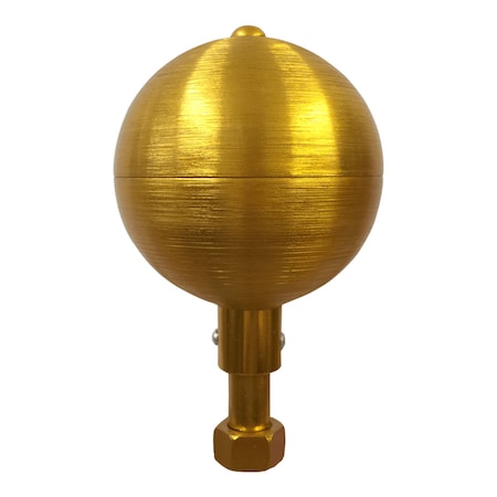 Global Flags Unlimited Aluminum Ball Ornament 8" Gold 205072